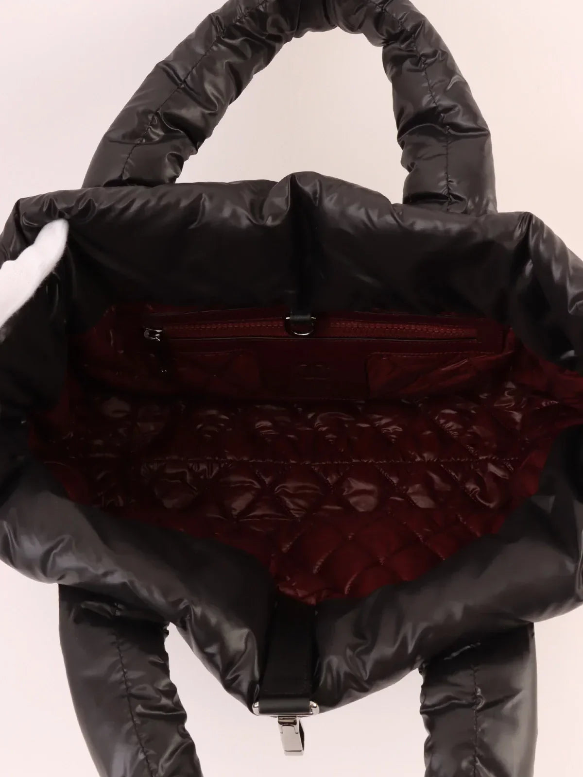 Chanel Around Made Nyon Cc Cocoon Tote Bag Black