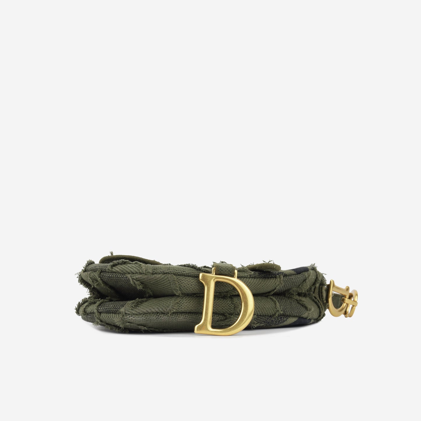 Dior Christian Saddle Bag Medium Shoulder Bag Canvas Excellent 2019
