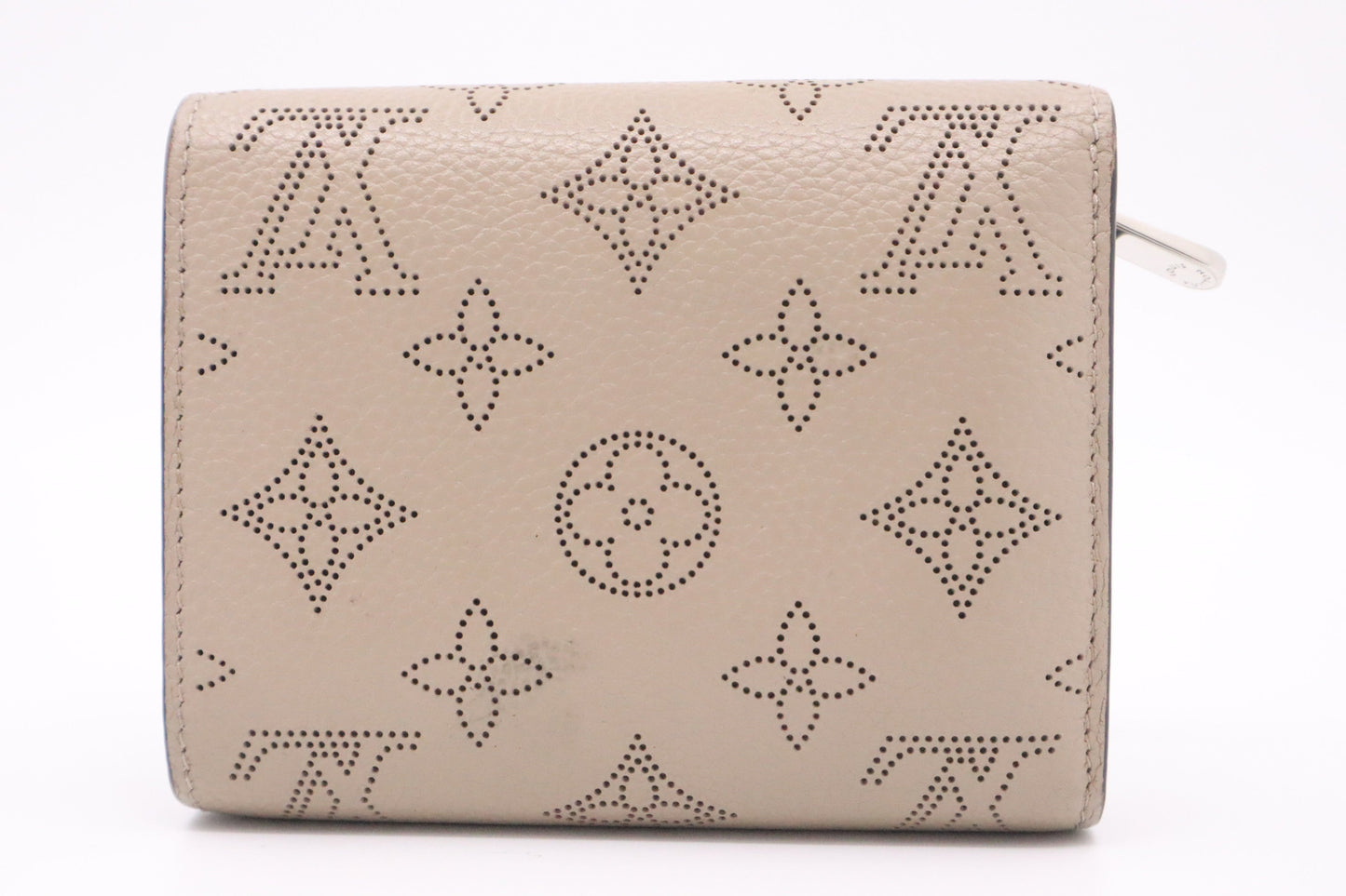 Louis Vuitton Iris Compact Galet Mahina Leather Wallet Case