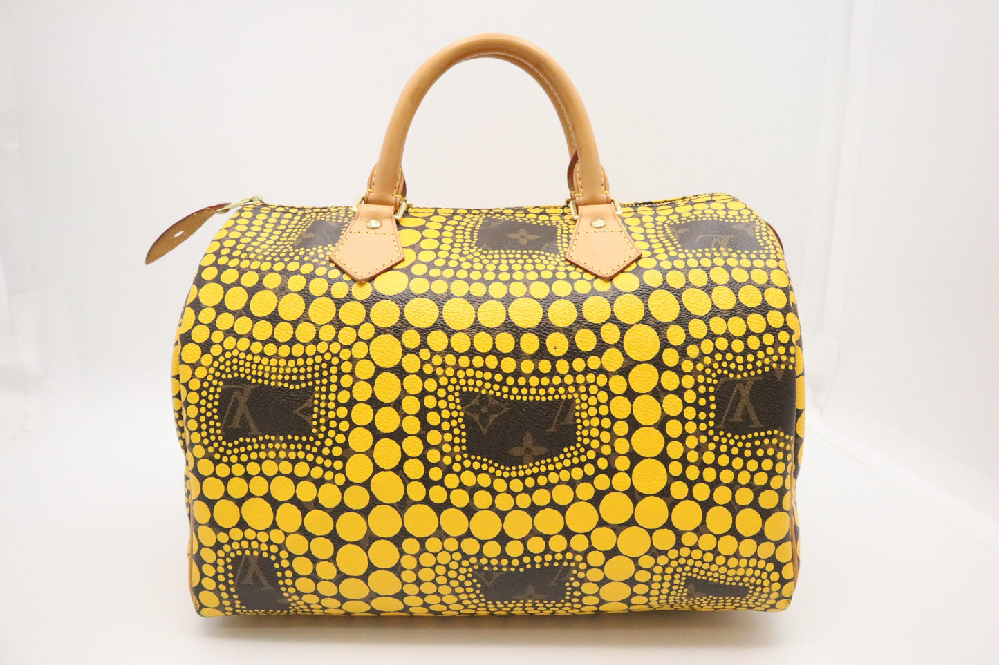 Louis Vuitton x Yayoi Kusama Speedy 30 Canvas Yellow Handbag