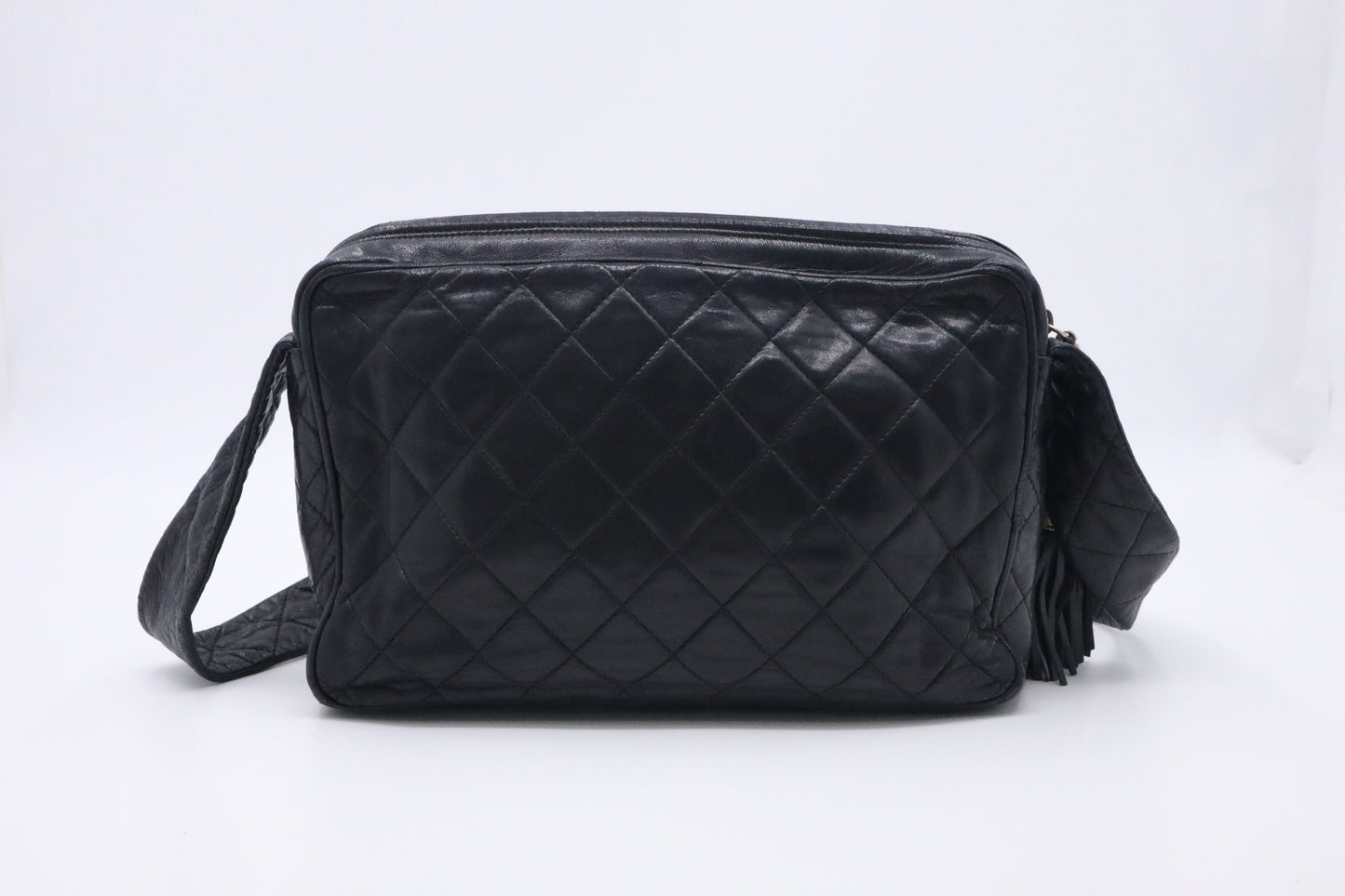 Chanel Camera Black Leather Crossbody Bag
