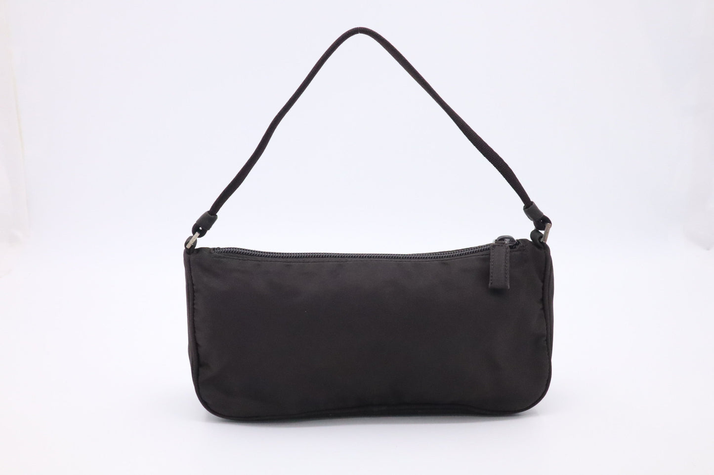Prada Handbag In Nylon Brown Travel Bag