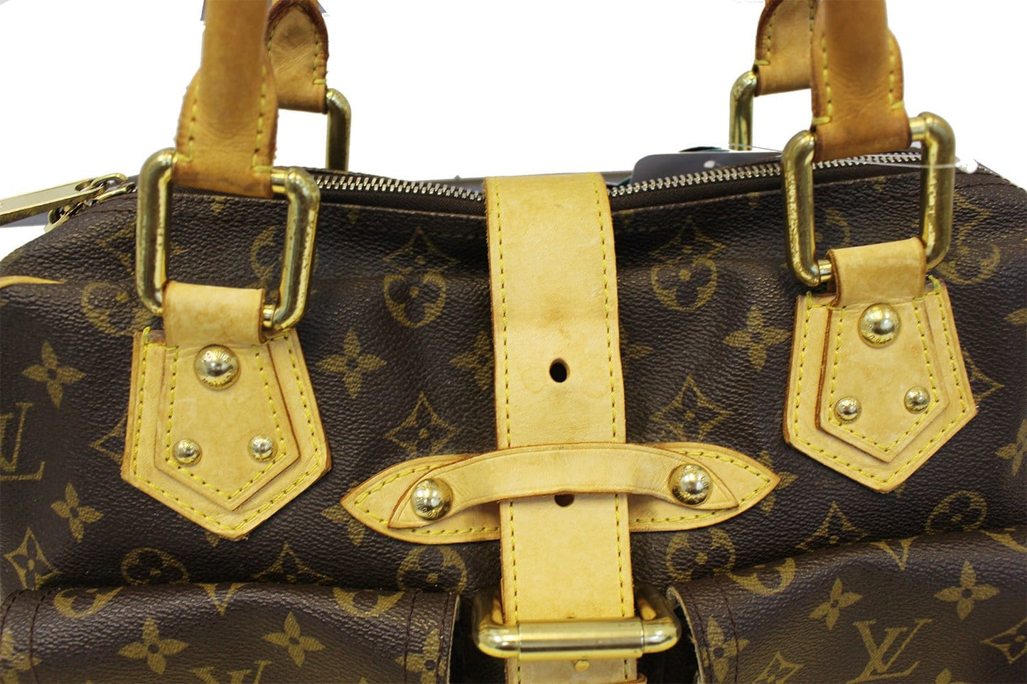 Louis Manhattan Gm Satchel Bag Canvas Monogram Travel Bag