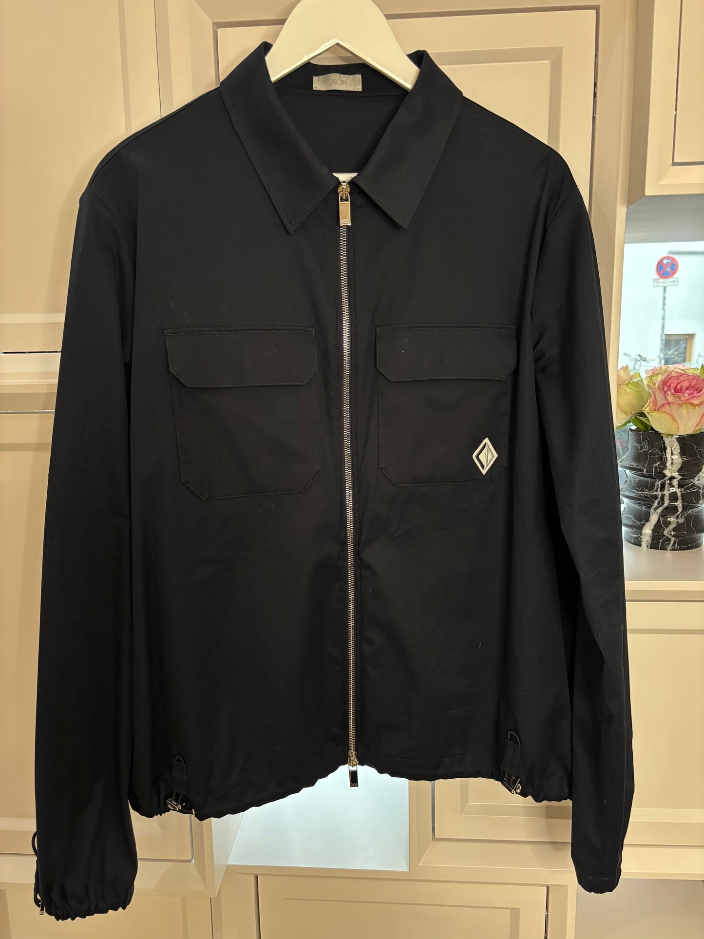 Dior Handbag Diamond Zipped Blouson Jacket