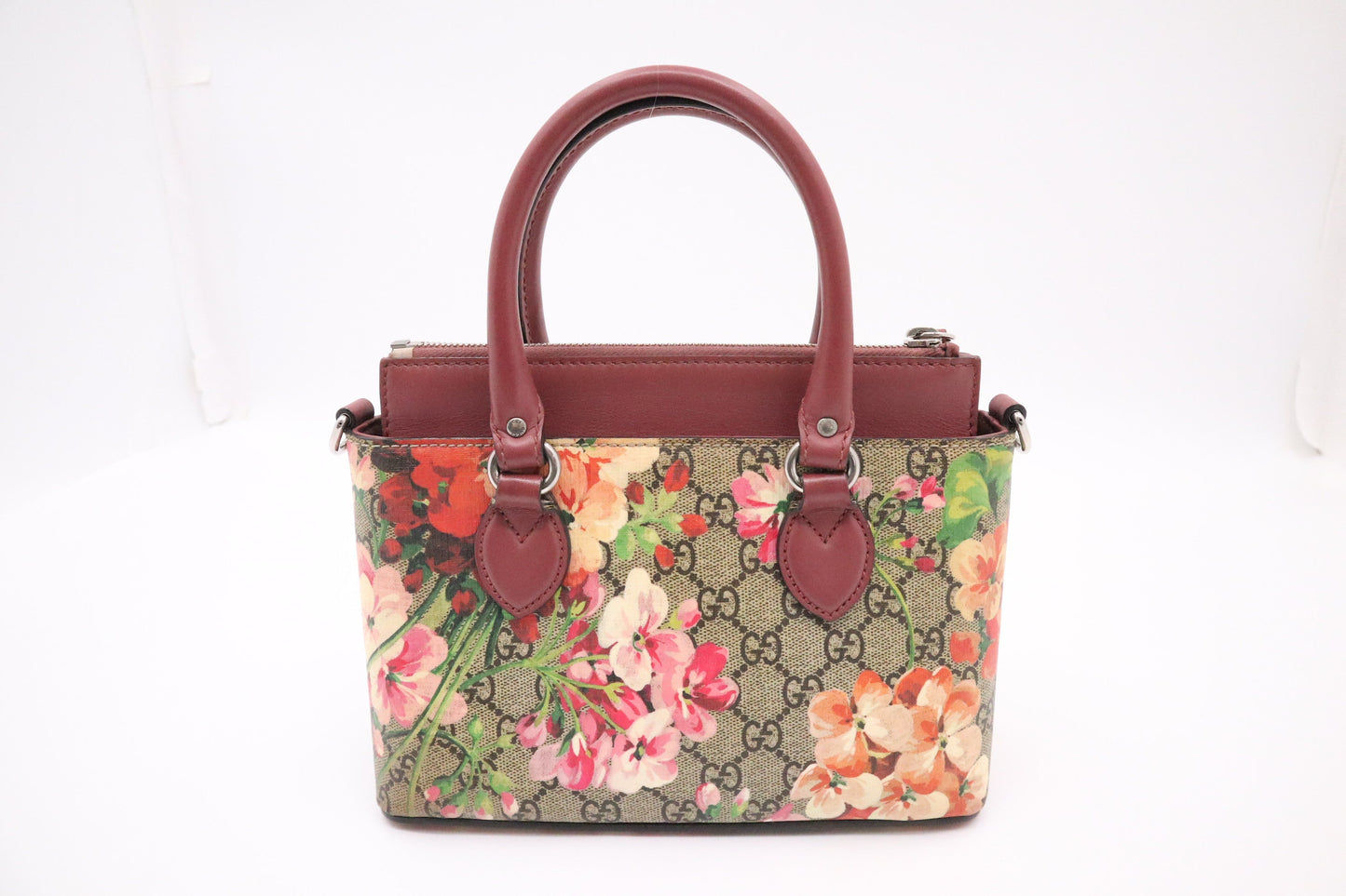 Gucci 2Way Blooms GG Canvas Pink Handbag