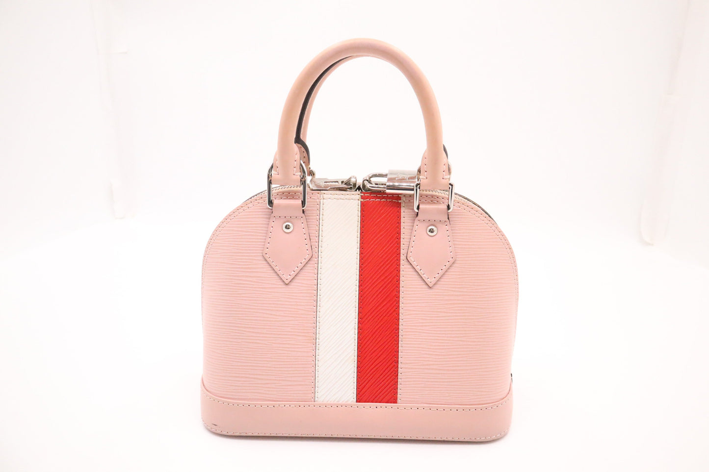 Louis Vuitton Alma BB & Epi Leather White Red Handbag