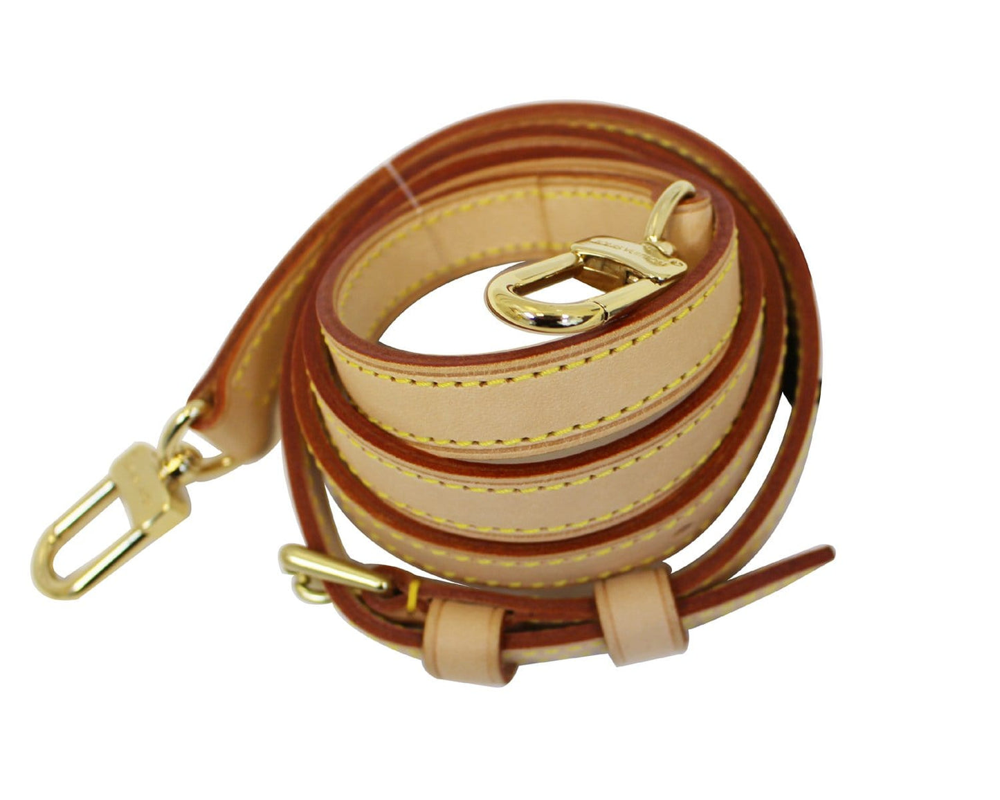 Louis Bandouliere Shoulder Strap Leather Beige Shoulder Bag