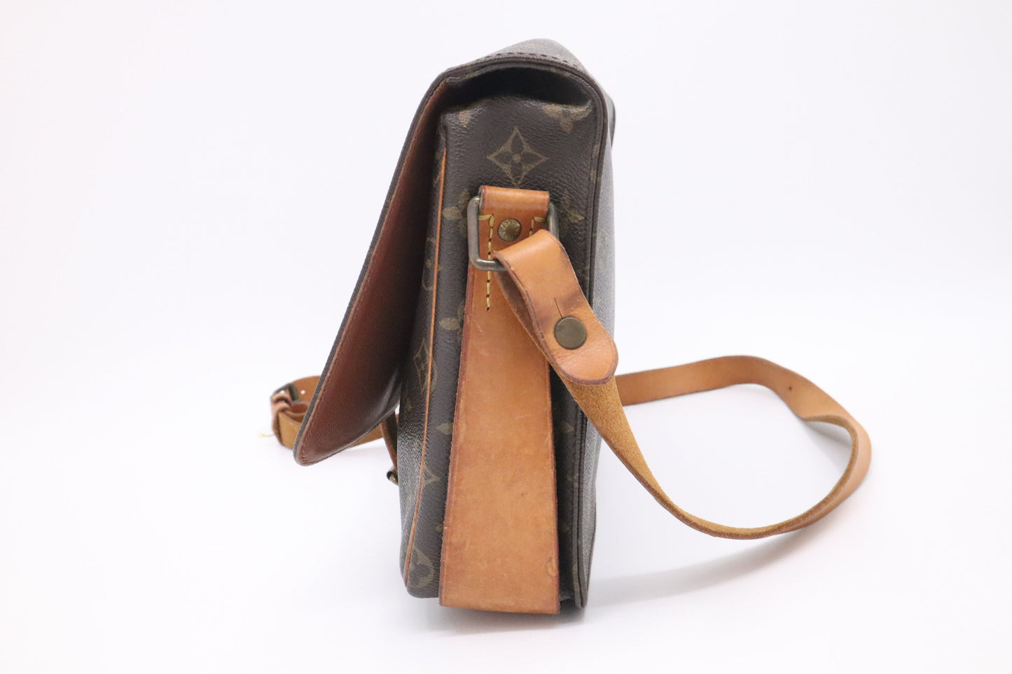 Louis Vuitton Cartouchiere GM Monogram Canvas Handbag Canvas 2