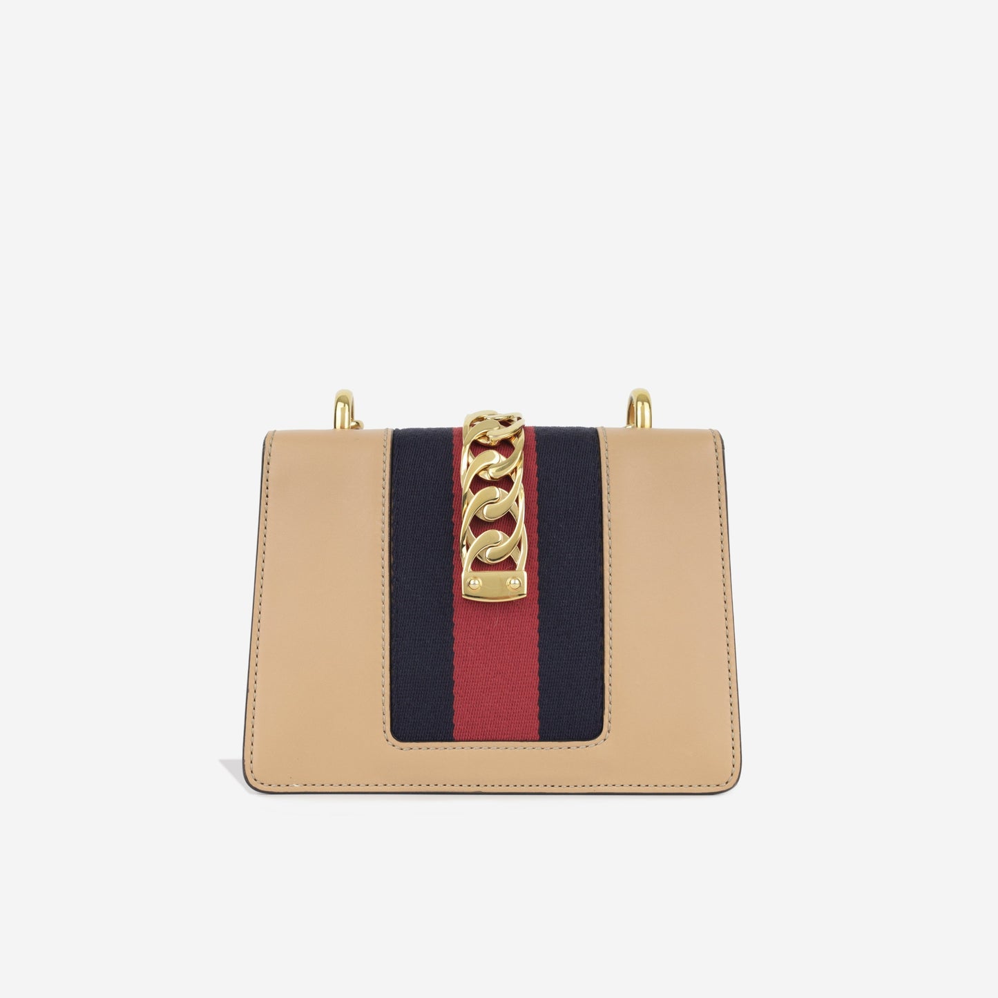 Gucci Sylvie Bag Leather Mini Shoulder Bag Calfskin Ghw