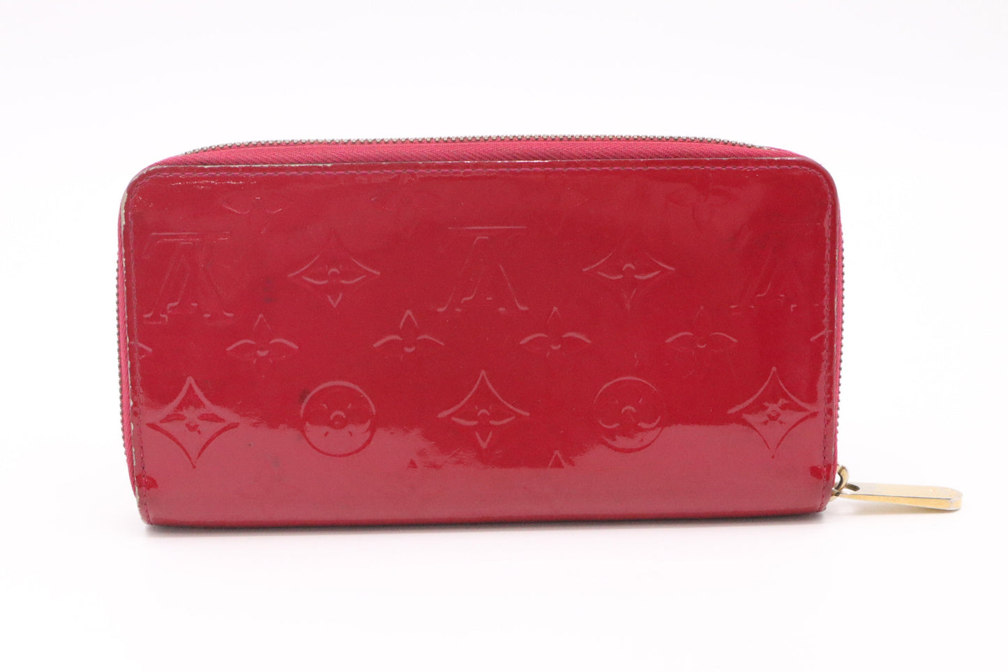Louis Vuitton Zippy Indian Rose Vernis Leather Wallet Case
