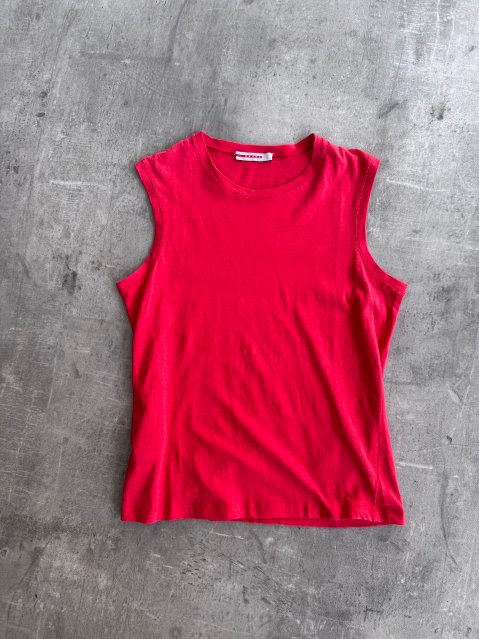 Prada Handbag Tank Top Red