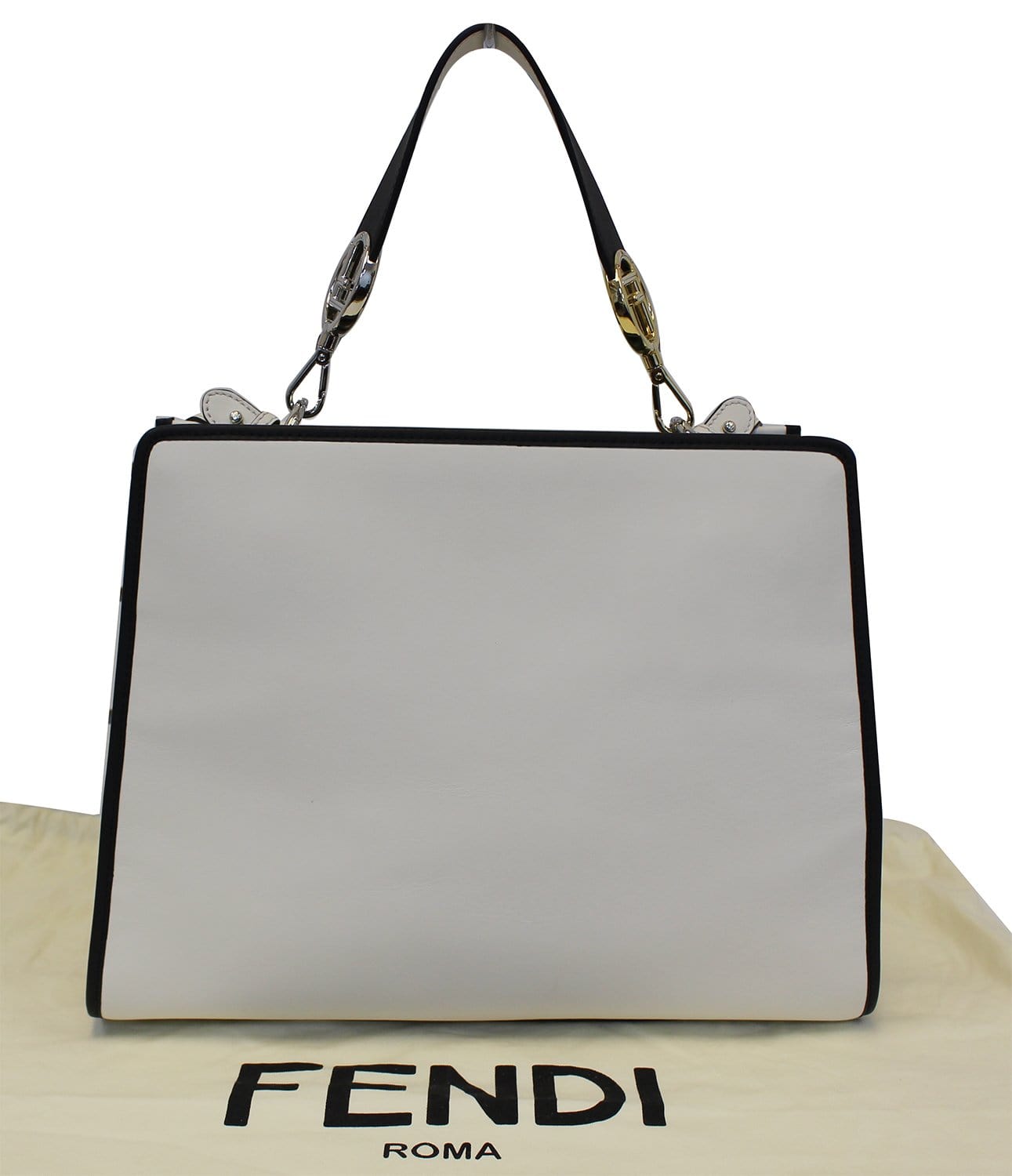 Fendi Runway Tote Bag Leather White
