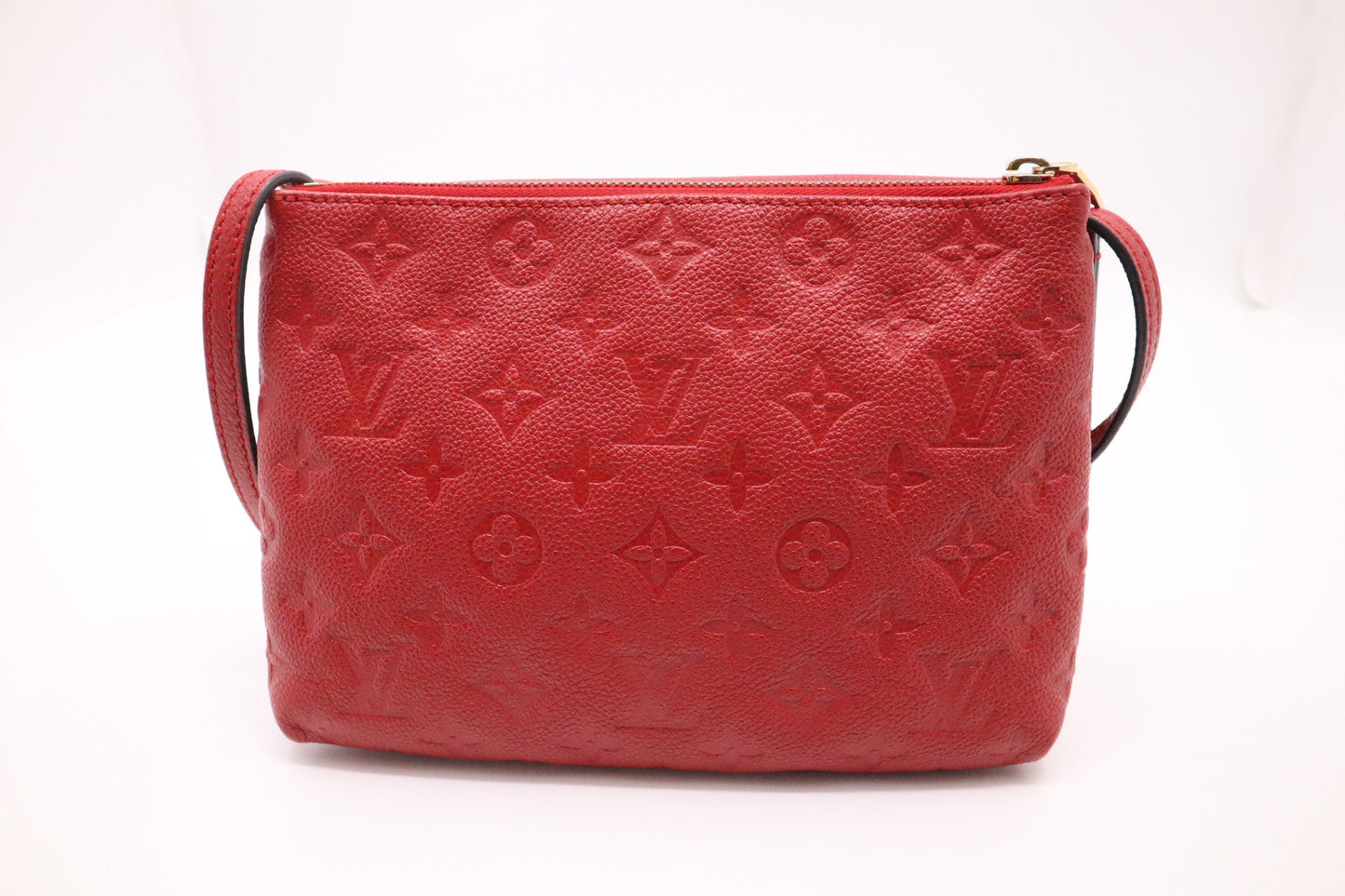 Louis Vuitton Twice Red Leather Empreinte Crossbody Bag