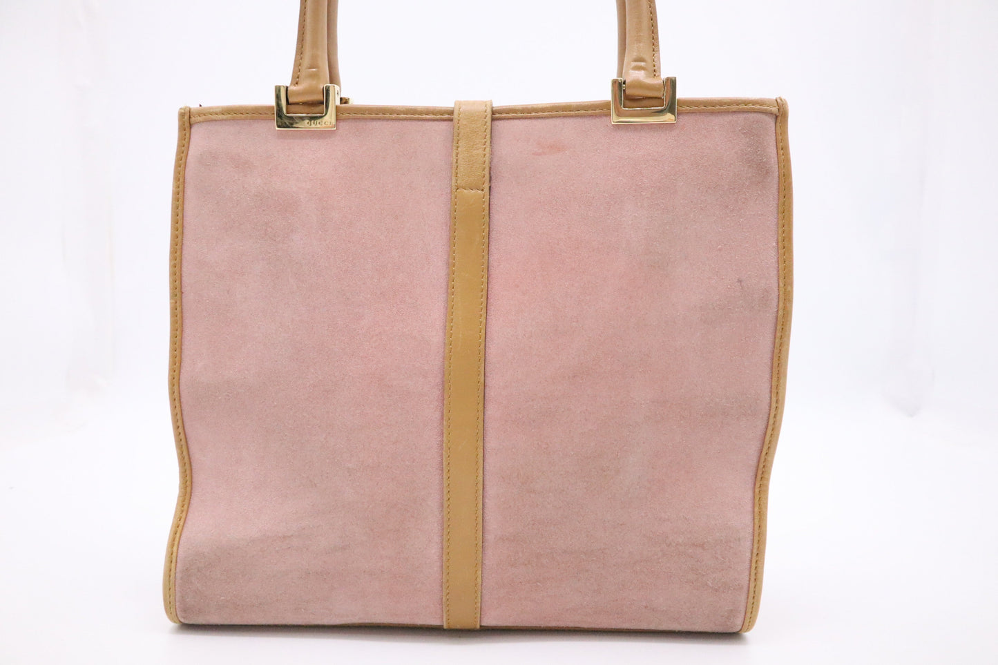 Gucci Jackie Handbag In Suede Pink Travel Bag
