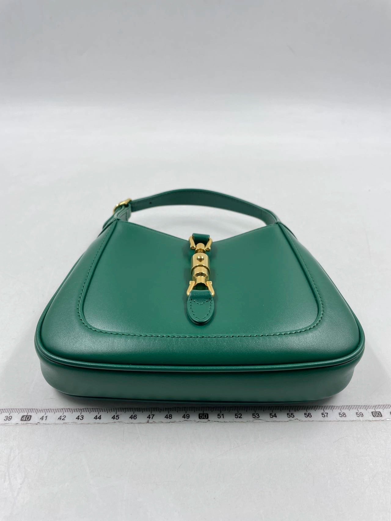 Gucci Jackie Adjustable Strap Leather Green Mini Bag