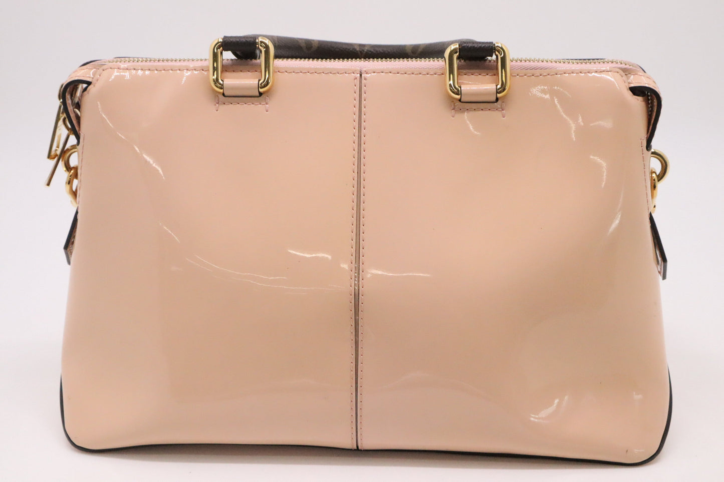 Louis Vuitton Miroir Monogram Vernis Canvas Leather Tote Bag