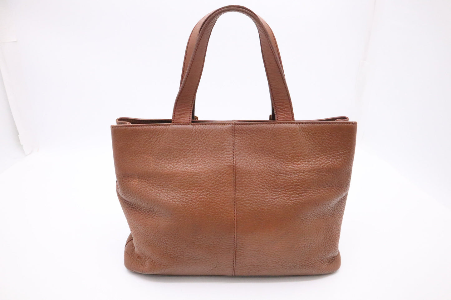 Burberry Handbag In Leather Brown Travel Bag