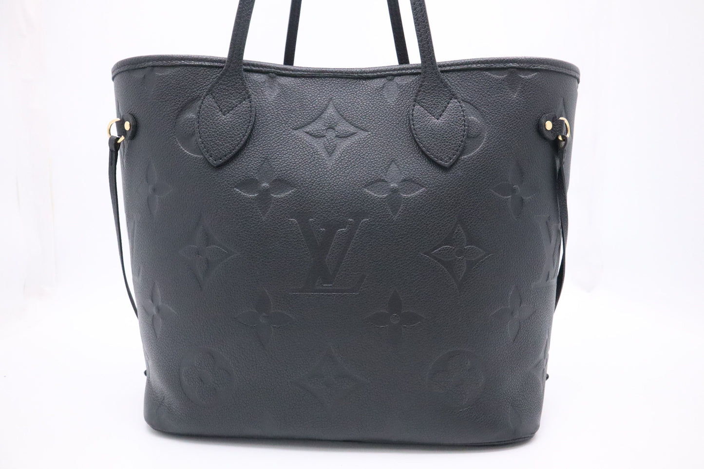 Louis Vuitton Neverfull MM Empreinte Leather Black Tote Bag