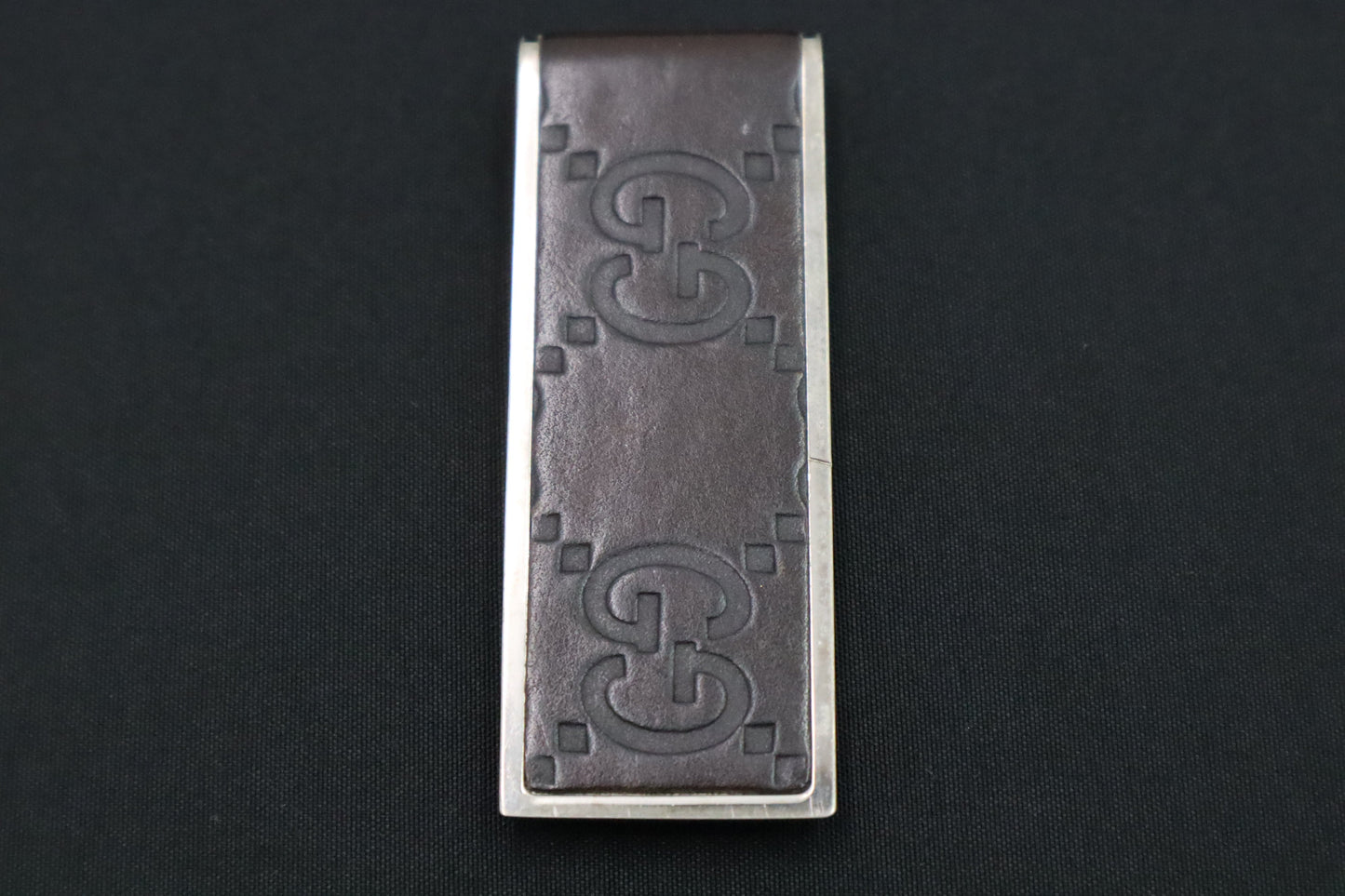 Gucci Money Clip Guccissima Leather Brown Handbag