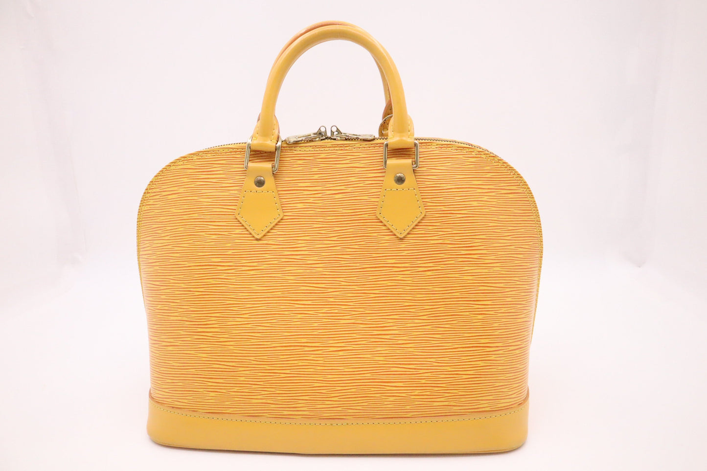 Louis Vuitton Alma Epi Leather Yellow Handbag