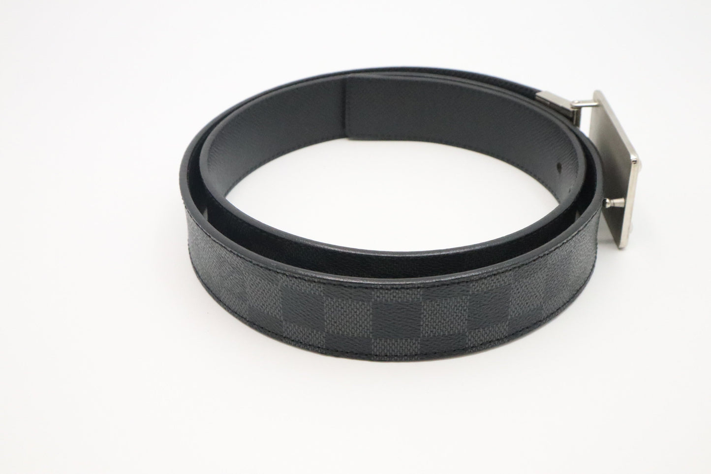 Louis Vuitton Inventeur Reversible Belt Graphite Damier Canvas