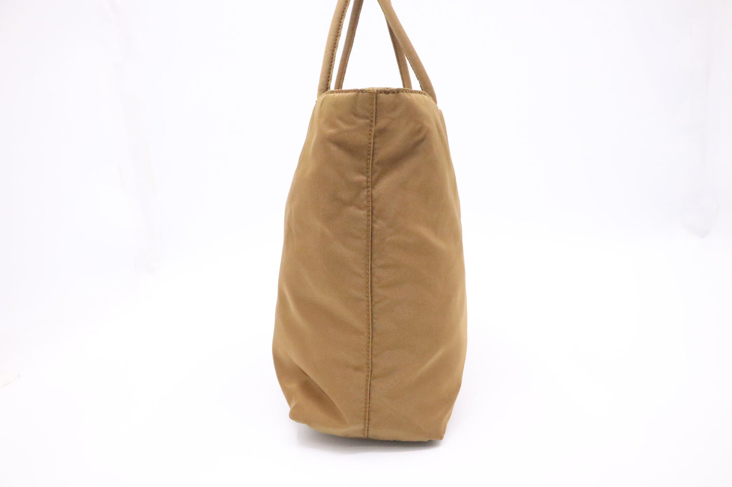 Prada Handbag In Bronze Canvas Nylon Travel Bag