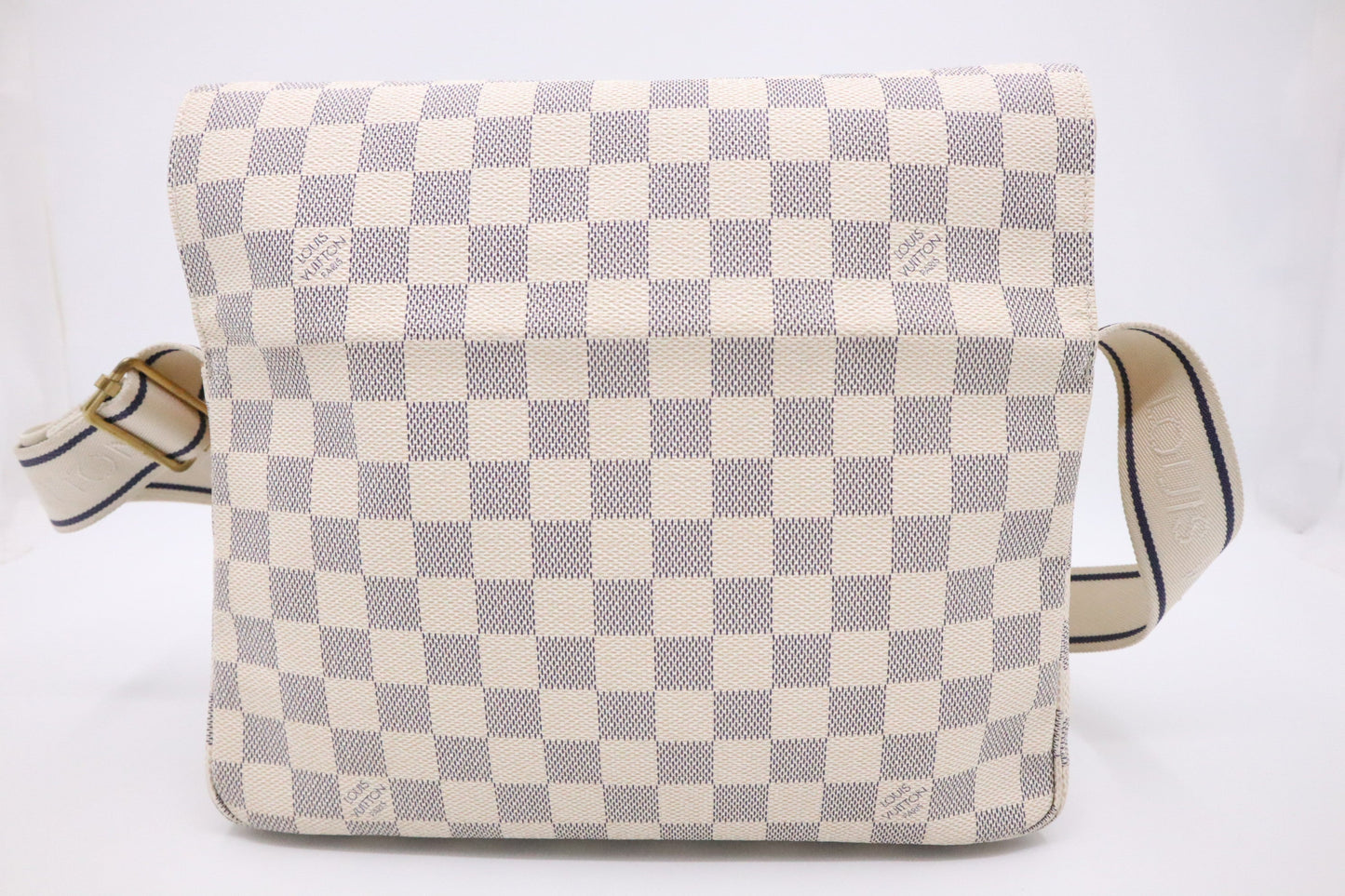 Louis Vuitton Naviglio Azur Damier Canvas Handbag Canvas 2