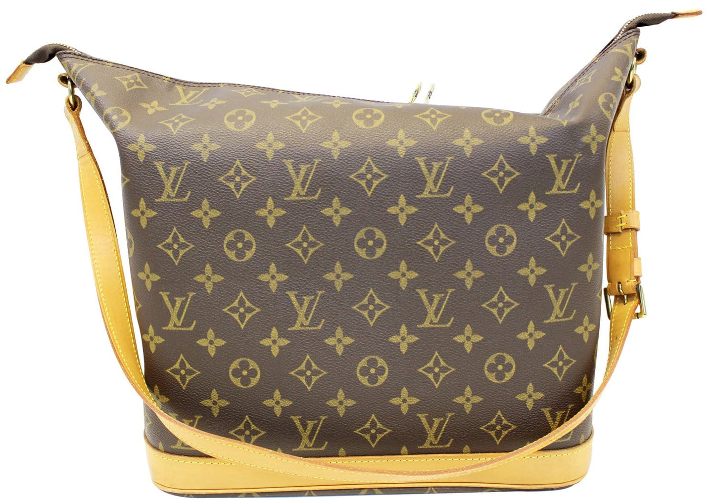 Louis Sharon Stone Amfar Three Bag Canvas Monogram Shoulder Bag
