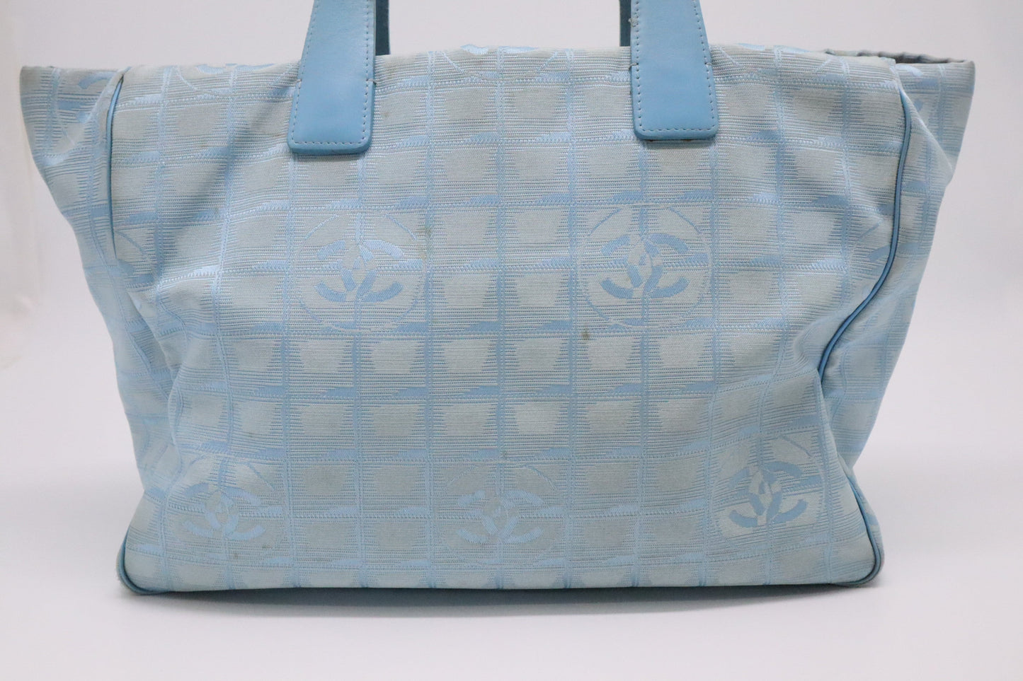 Chanel New Line Blue Canvas Travel Bag