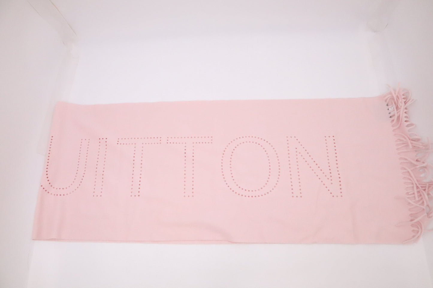 Louis Vuitton Perforated Scarf Cashmere Pink