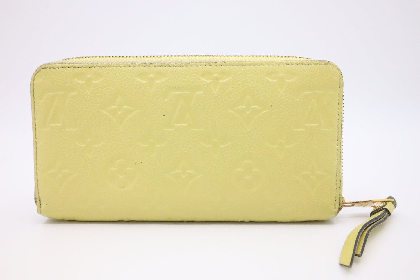 Louis Vuitton Long Zippy Yellow Empreinte Leather Wallet Case