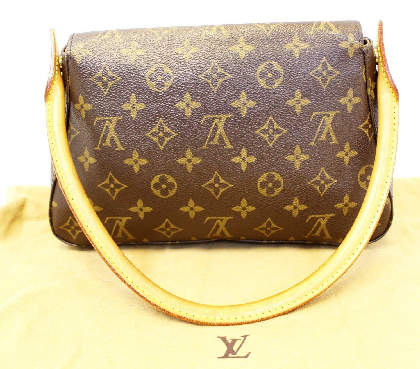 Louis Looping Pm Satchel Bag Canvas Monogram Travel Bag