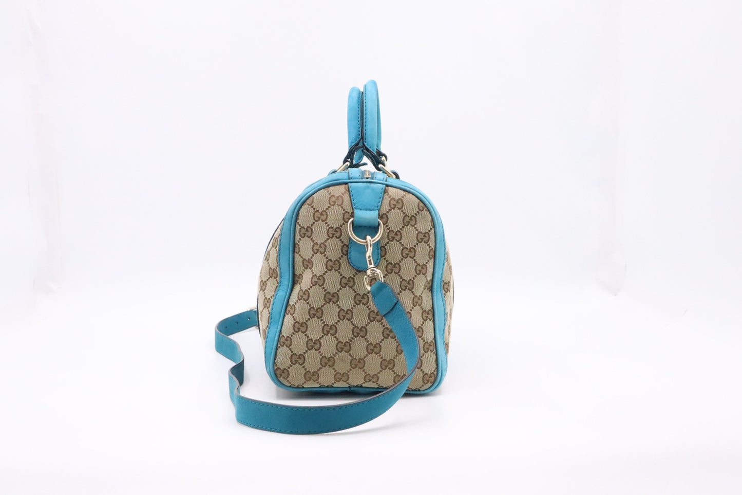 Gucci Boston Bag In And Canvas Beige Travel Bag