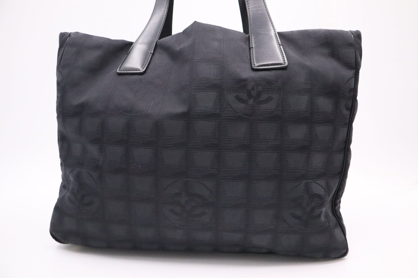 Chanel New Line Black Canvas Travel Bag Black Canvas