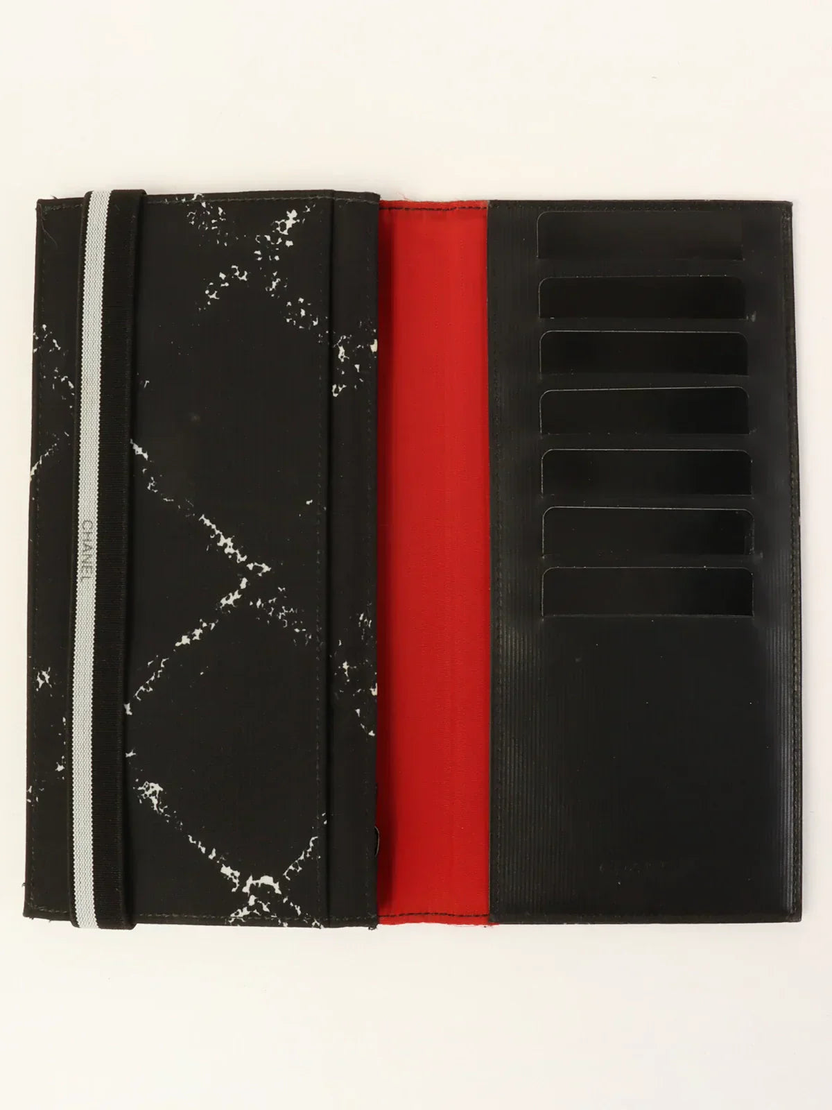 Chanel Around Made Travel Nylon Long Wallet Black