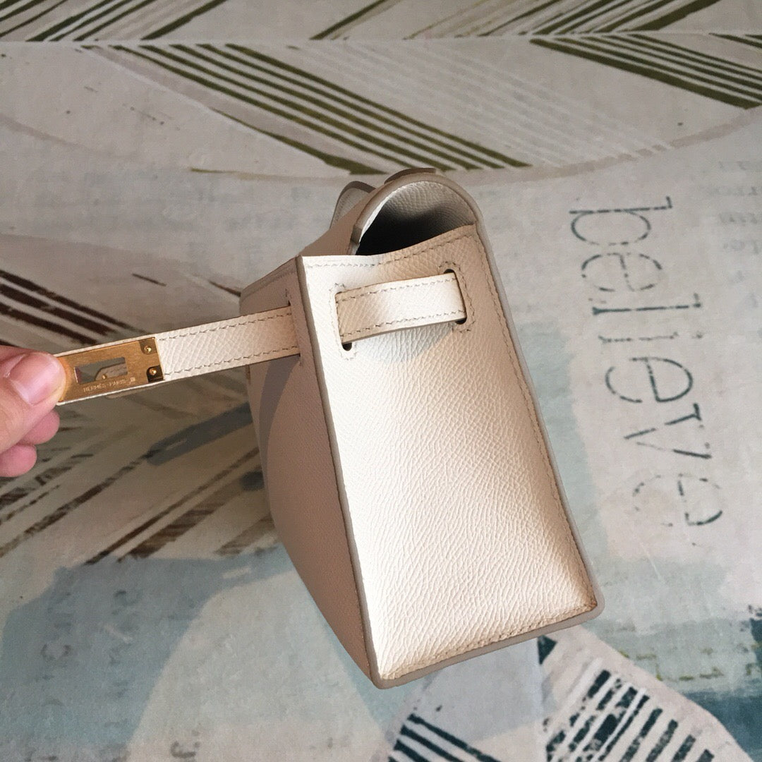 Top Quality Kelly Pochettee For Women Toned White Gold Travel Bag