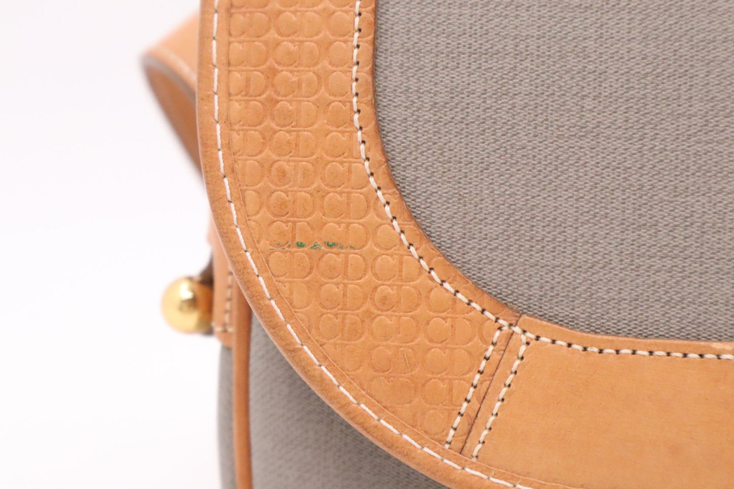 Dior Crossbody In Gray Coated Handbag Canvas Crossbody Bag