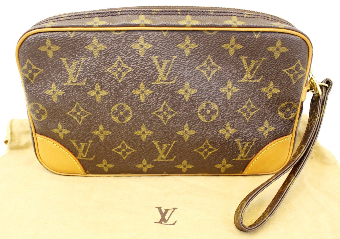 Louis Marly Dragonne Gm Clutch Bag Canvas Monogram