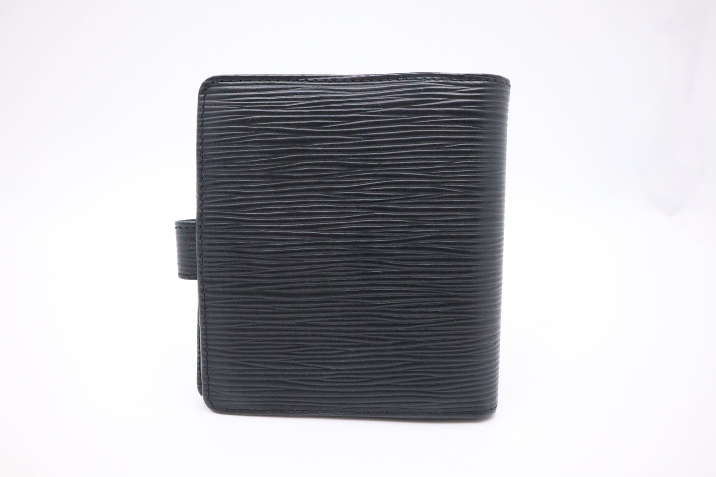Louis Vuitton Compact Epi Leather Black Wallet Case