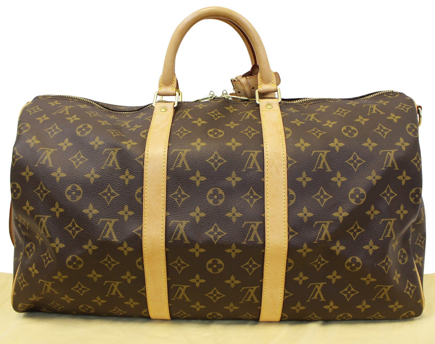 Louis Keepall Bandouliere Travel Bag Canvas Monogram Shoulder Bag Bag E4478