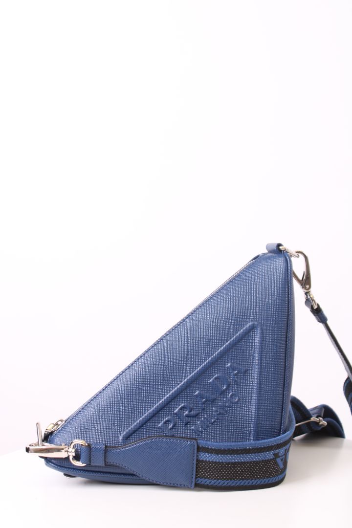 Prada Crossbody Bag Triangle Crossbody Blue