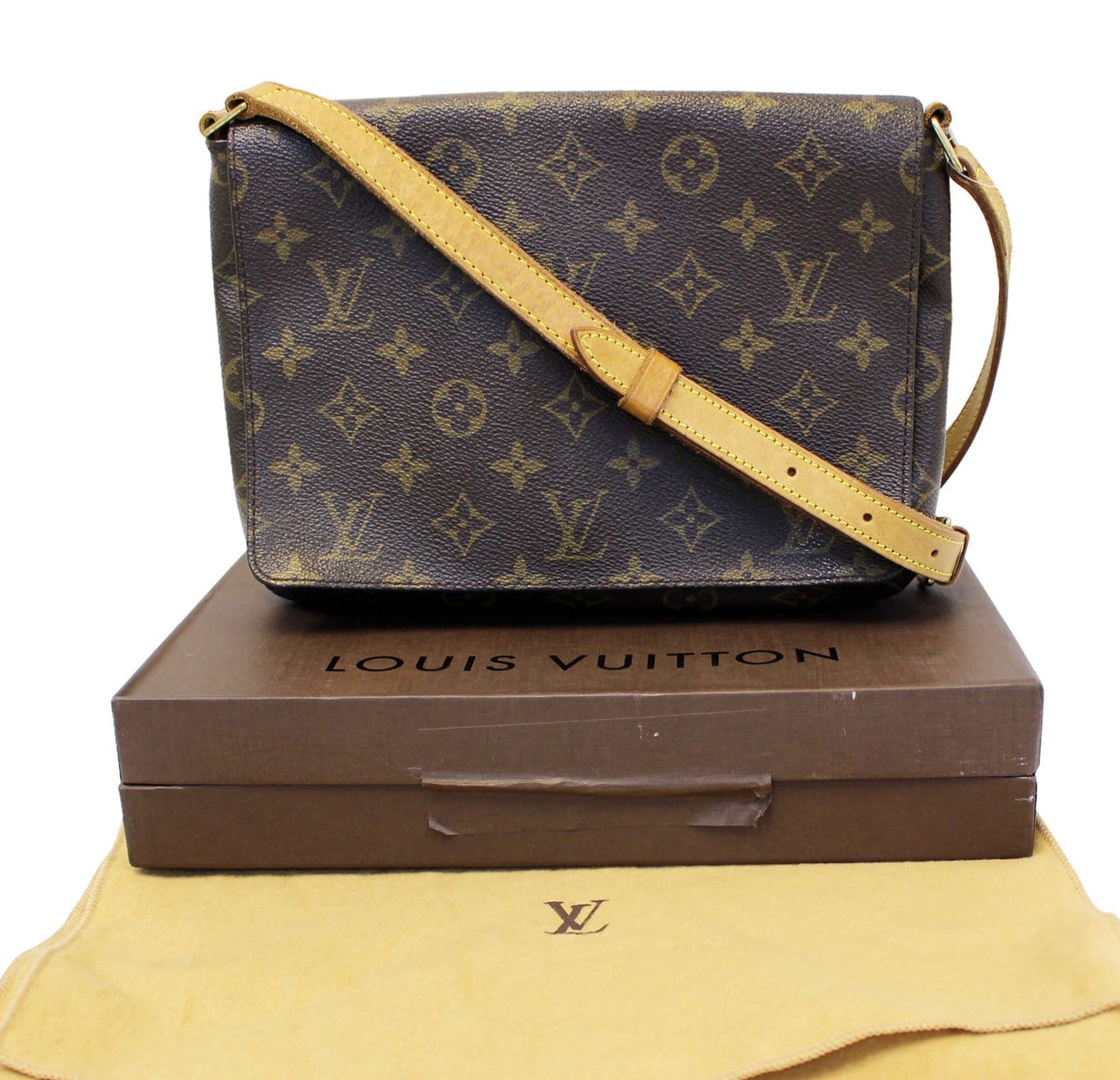 Louis Mtte Tango Shoulder Crossbody Bag Canvas Monogram