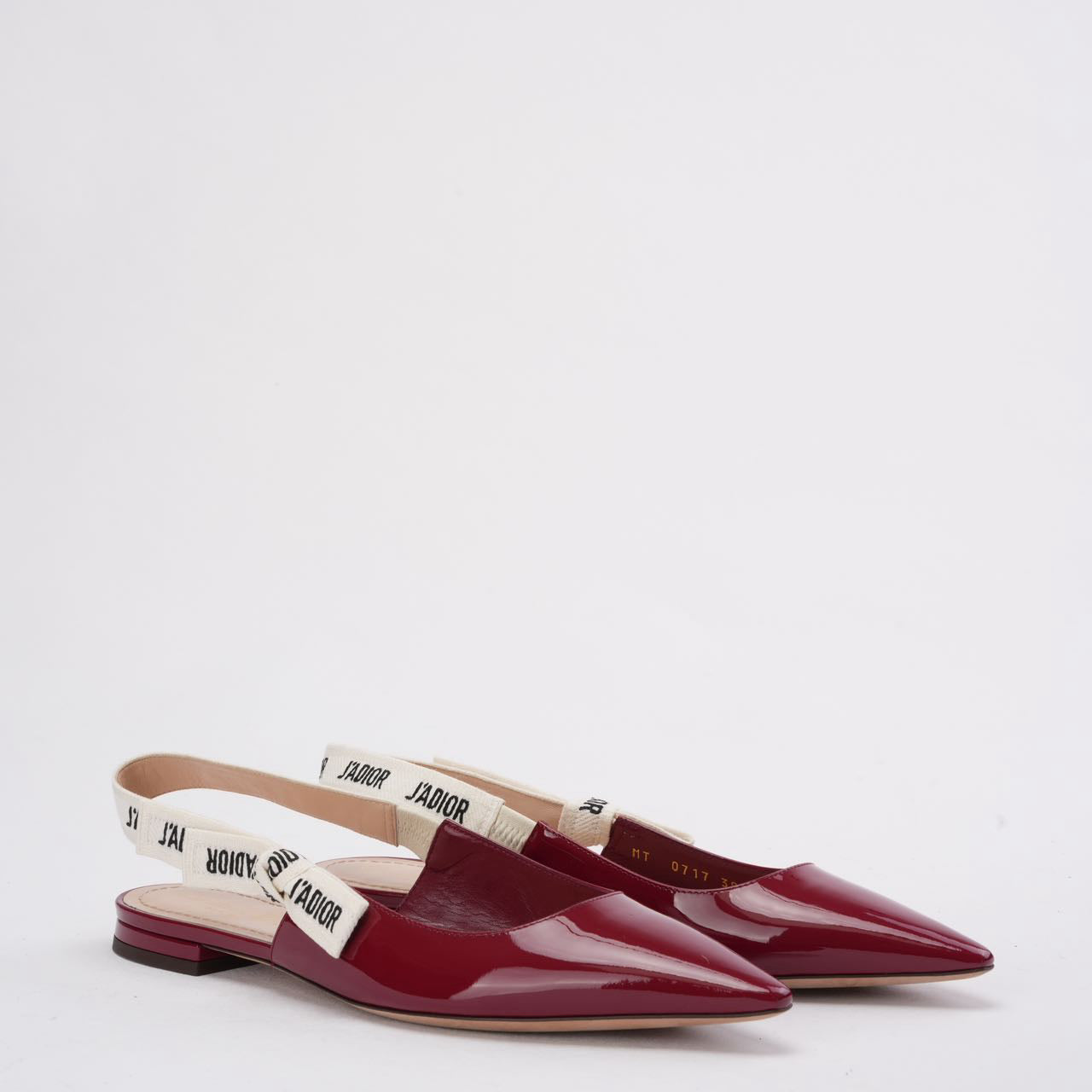 Dior Sling Bag Christian J'A Slingback Pumps in Burgundy Patent Shoes