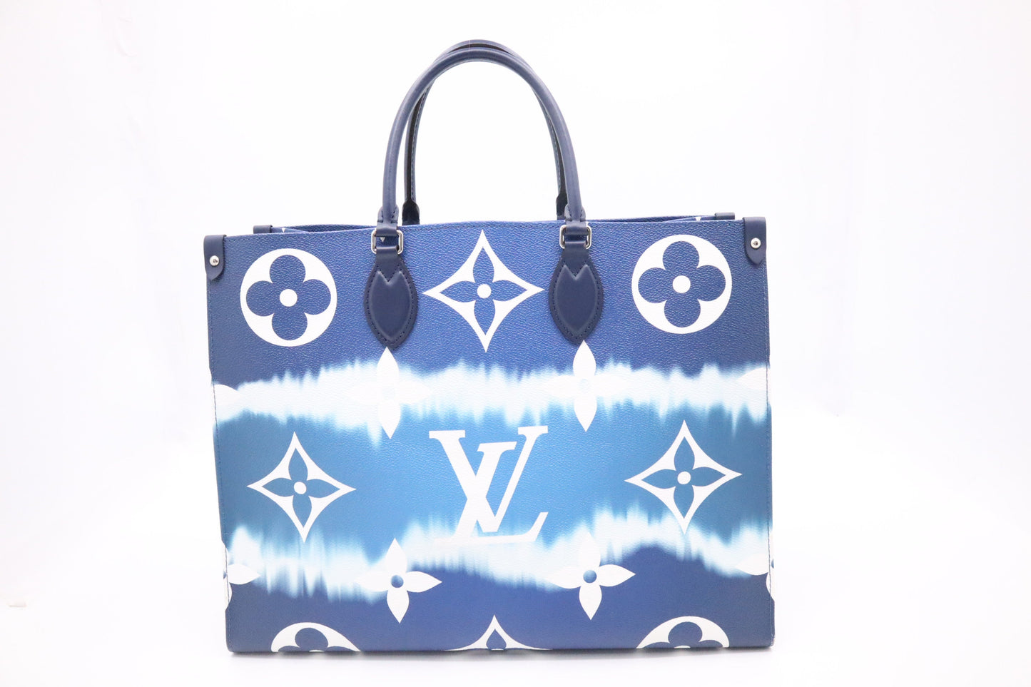 Louis Vuitton OnTheGo GM Escale Canvas Blue Handbag