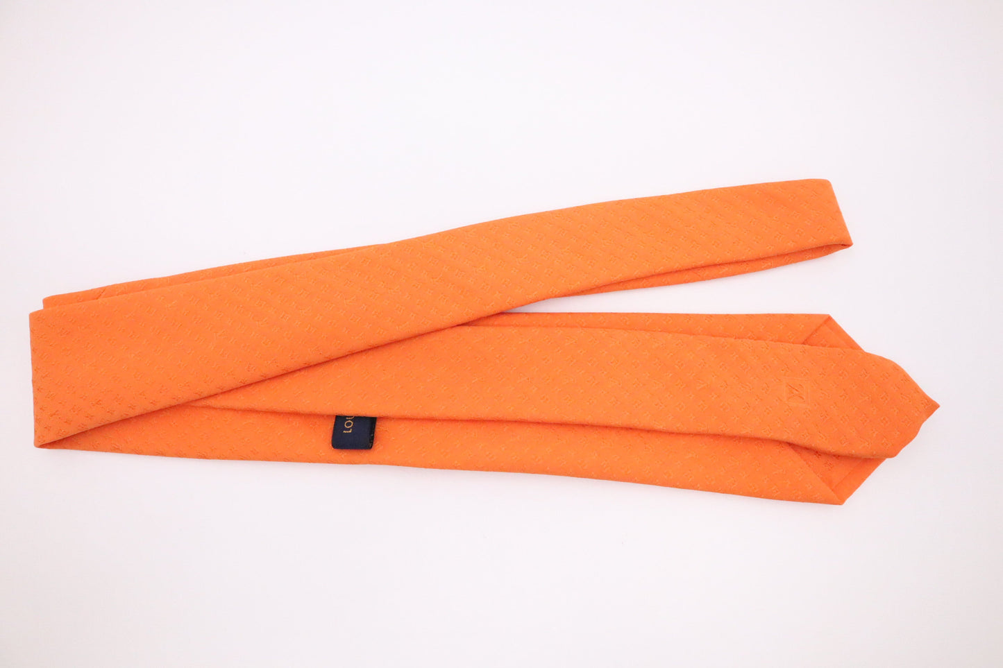 Louis Vuitton Tie Silk Orange Handbag
