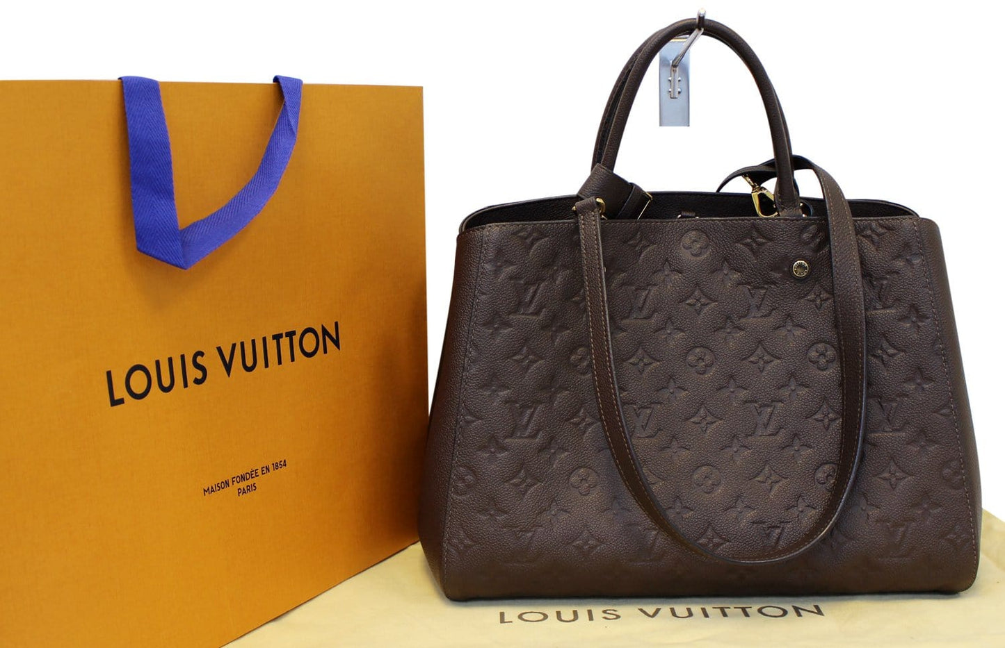 Louis Terre Empreinte Montaigne Gm Shoulder Bag Monogram