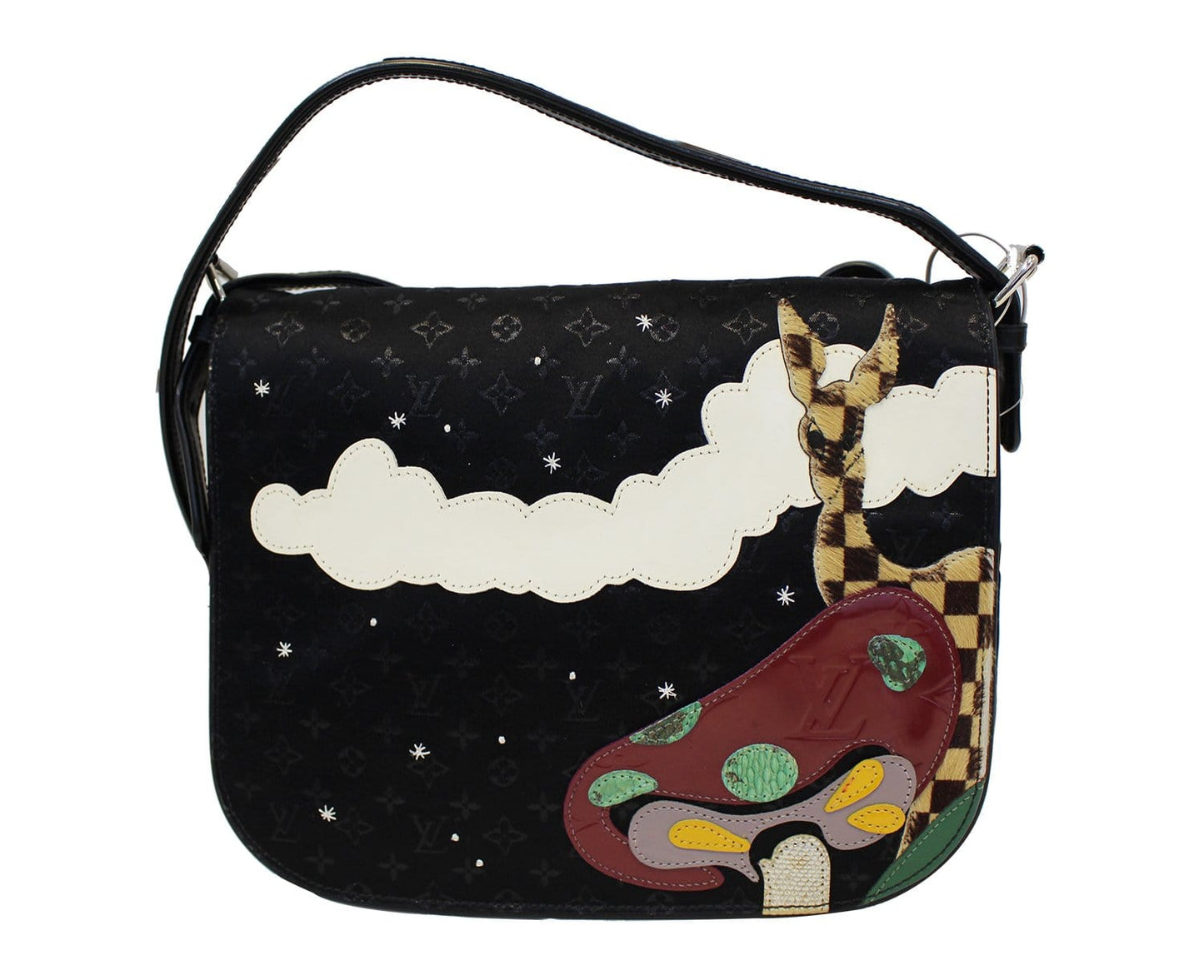 Louis Patchwork Conte De Fee Mtte Bag Monogram Black Crossbody Bag