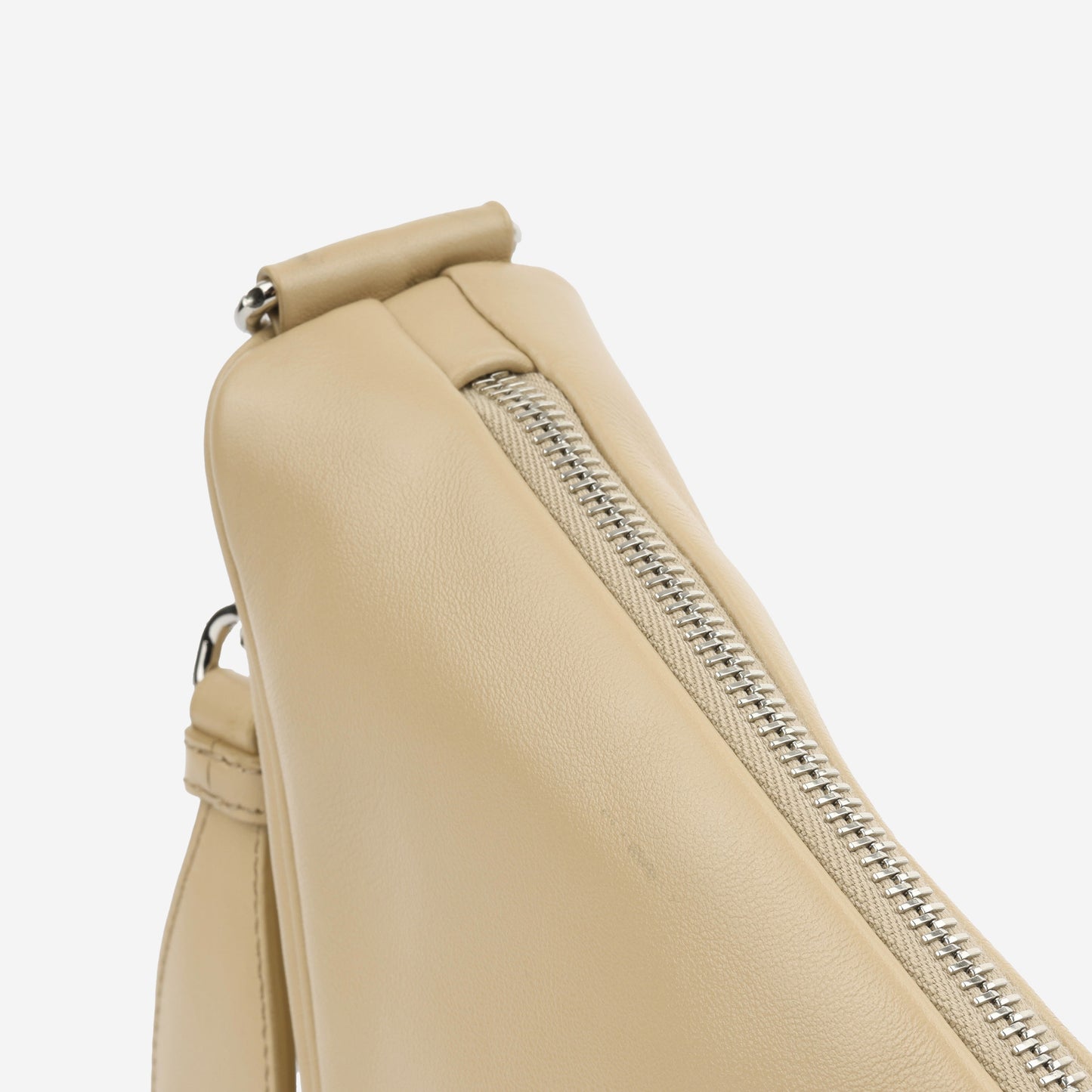 Prada Triangle Crossbody Beige Crossbody Bag