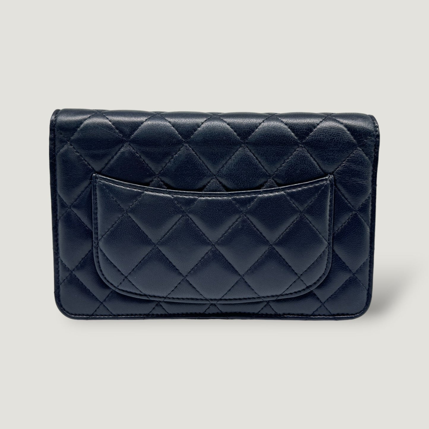 CHANEL WALLET ON CHAIN BAG | NAVY BLUE