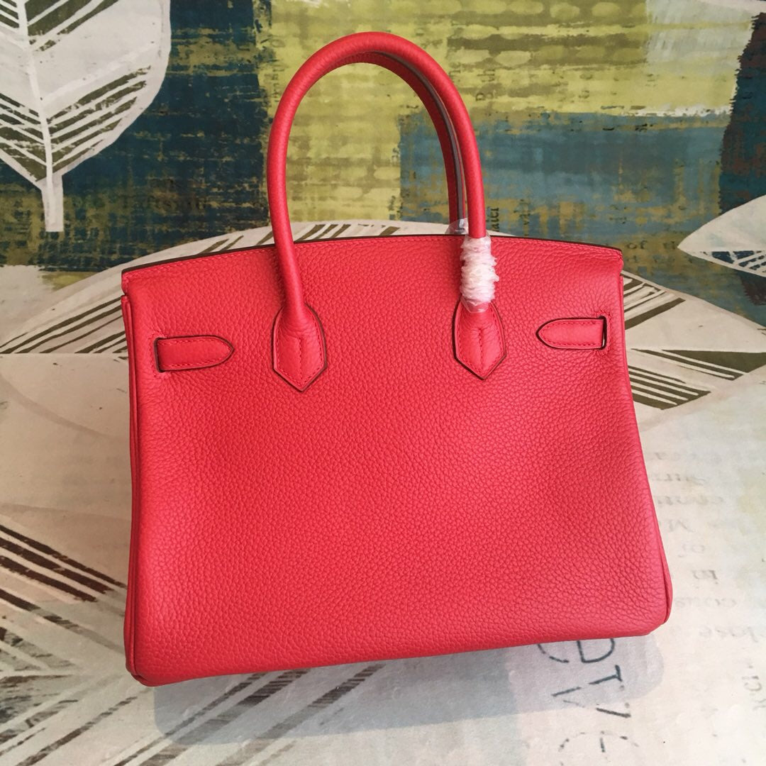 Top Quality Birkin For Women Sitop Qualityer Red Travel Bag